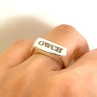 Ring Engraving Men's Engraved Name Rings for Dad