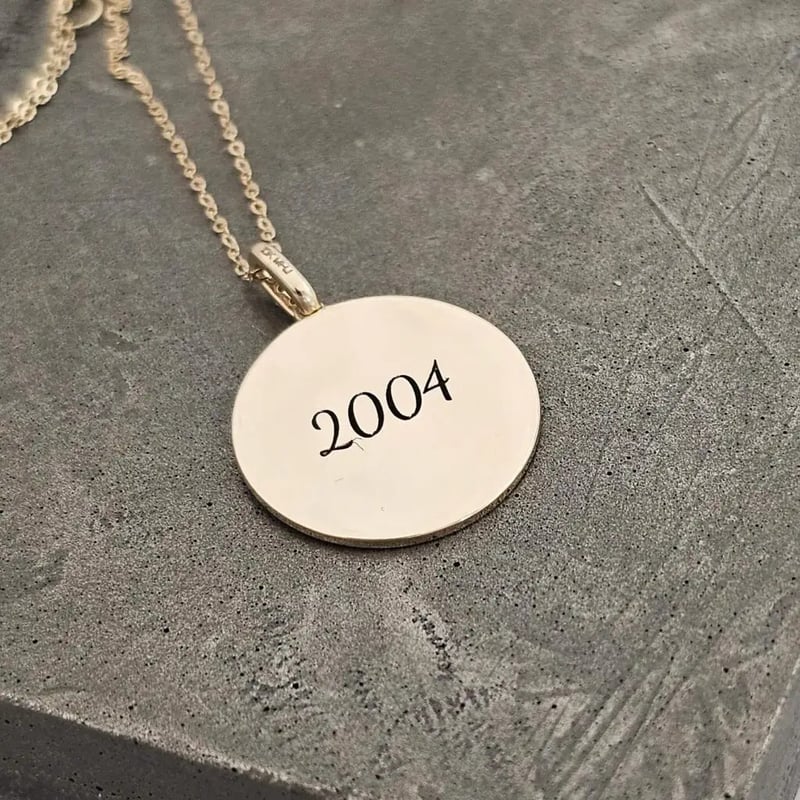 date engraving Necklace