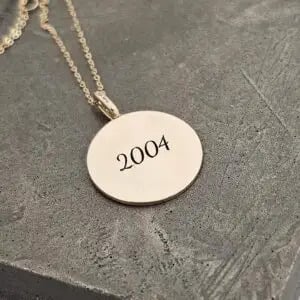 date engraving Necklace