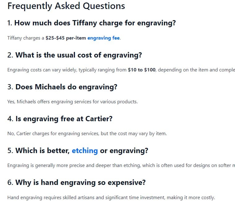 FAQ on Engraving in Toronto