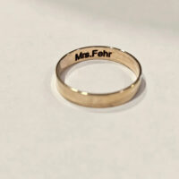 Ring Engraving on Wedding Rings