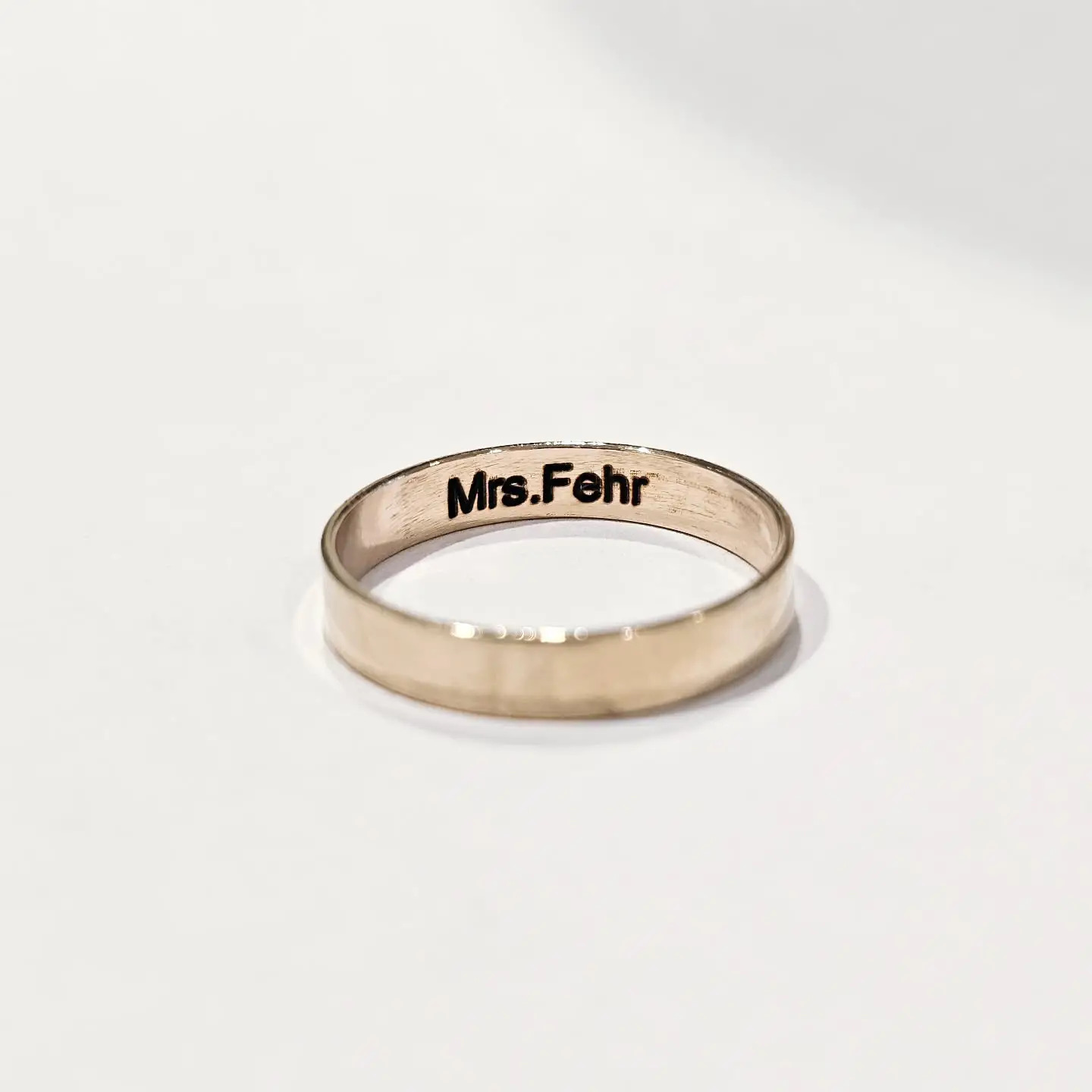 Engraving quality Personalized Ring Inside Engraved Ring