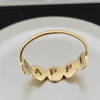 letter Ring • Initial Ring inside engraving 