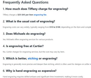 FAQ on Engraving in Toronto