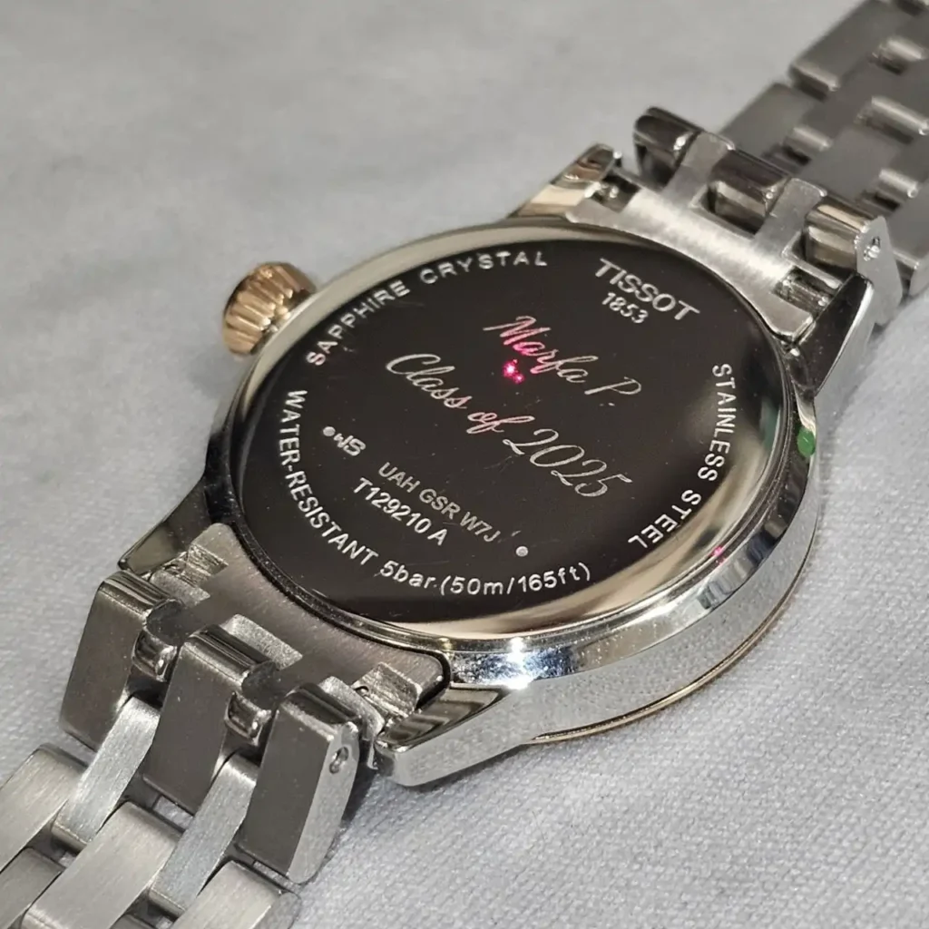 Custom watch engraving while you wait in Toronto